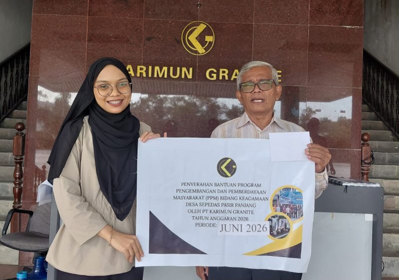 PT Karimun Granite Kembali Salurkan Bantuan PPM, Dukung Pendidikan, Kesehatan, dan Keagamaan di Karimun
