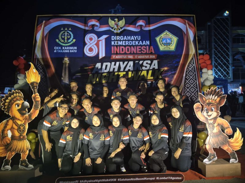 Adhyaksa Night Walk 45 KM di Kundur, Ini 3 Regu Peraih Podium