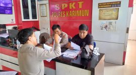 Direktur PT MPK membuat laporan ke SPKT Polres Karimun, Sabtu, 29 Agustus 2026.