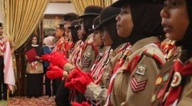 Wakil Bupati Karimun Lepas Kontingen Pramuka Menuju Jambore Nasional di Cibubur