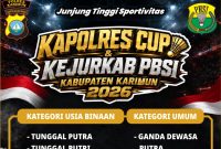 Polres Karimun Gelar Turnamen Bulutangkis Kapolres Karimun Cup 2026, Gratis dan Berhadiah Rp10 Juta