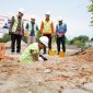 Bupati Karimun Iskandarsyah meletakkan batu pertama pembangunan Gedung BPS Kabupaten Karimun, Sabtu, 8 Agustus 2026.