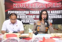 Konferensi Pers Pengungkapan 7 Kasus Narkotika di Batam dan Karimun periode Awal Agustus 2026.