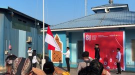 Sat Samapta Polres Karimun Gelorakan Nasionalisme Lewat Upacara HUT RI ke-81 di PLTU