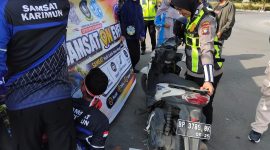 Satlantas Polres Karimun Sosialisasikan Pemutihan Pajak Kendaraan di Car Free Day