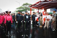 Mendung dan Hujan Tak Halangi 270 Regu Ramaikan Lomba Gerak Jalan di Karimun