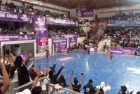 Salah satu pertandingan tim futsal putra AXIS Nation 2026 di Batam.