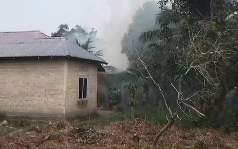Rumah Warga di Parit Benut Karimun Terbakar, Kerugian Capai Rp30 Juta