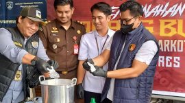Polres Karimun Musnahkan Barang Bukti dari 4 Kasus Narkoba, Total 300 Gram Sabu dan 14,33 Gram Ganja