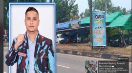 Warga Keluhkan Showroom Mobil ROW yang Diduga Kuasai Bahu Jalan Dekat Mako Brimob Kepri