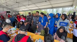 Lanal Karimun Gandeng CISC Batam dan INTI Gelar Bakti Sosial serta Kesehatan di Buru