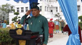 Pimpin Upacara HUT ke-24 Kepri di Karimun, Rocky Marciano Bawole Sampaikan Capaian Pembangunan