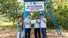 PT TIMAH dan Kodim 0317/TBK Bangun Sumur Bor untuk Warga Desa Kundur