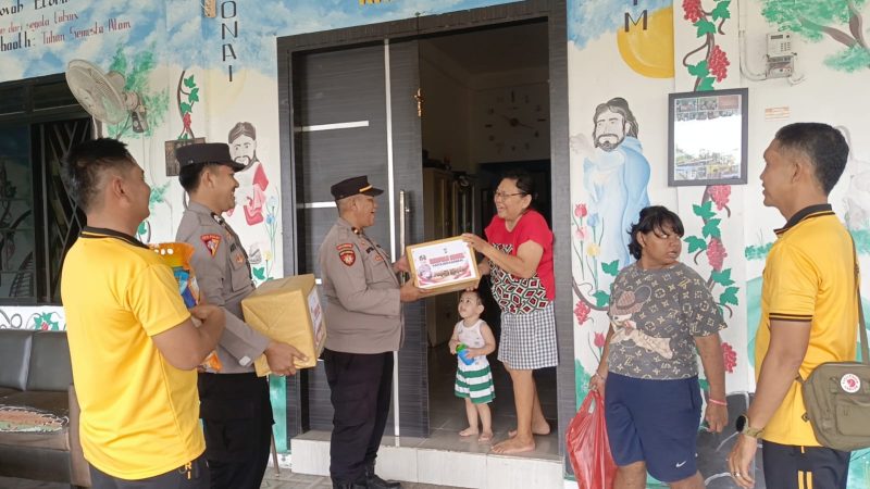 Polres Karimun Salurkan Bantuan Sembako ke Panti Asuhan Jehovah Jereh
