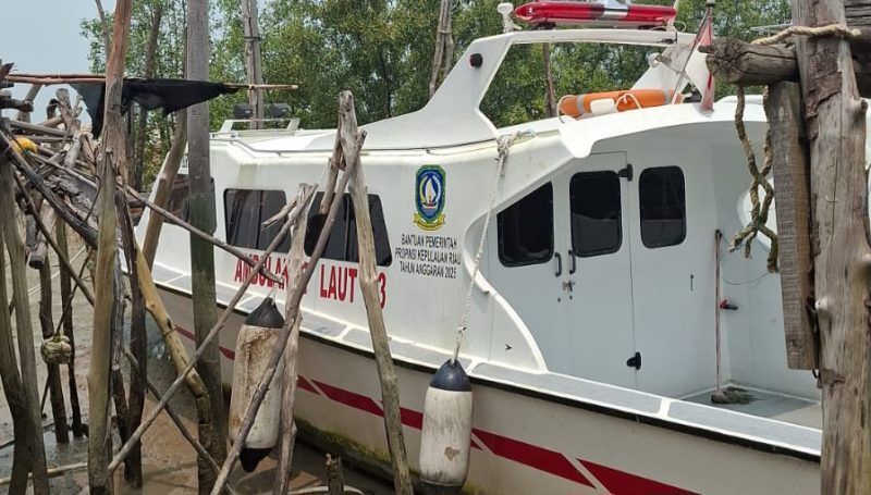 Dibutuhkan Warga Pulau, Ambulans Laut Bantuan Pemprov Kepri Malah Setahun Mangkrak di Dermaga Parit