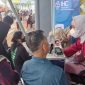 Pemeriksaan Kesehatan Gratis IHC RSBT Karimun Disambut Antusias Pengunjung KWM