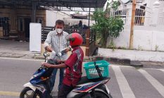 PKSB Karimun Turun ke Jalan, Bagikan Ribuan Masker di Tengah Kabut Asap