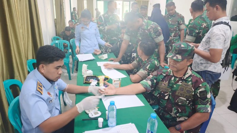 Cegah Penyebaran Penyakit Menular, Kodim 0317/TBK dan BKK Karimun Gelar Skrining TBC dan Tes HIV